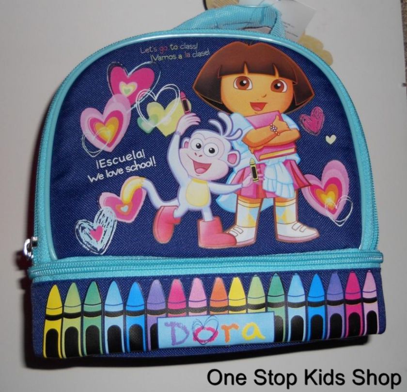 DORA THE EXPLORER Nickelodeon LUNCH BOX Bag Tote BOOTZ  