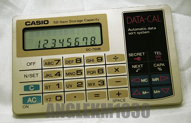 Rare Vintage Casio DC 750B Calculator Data Storage NEW NOS  