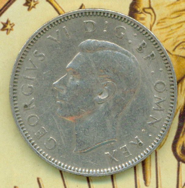 1948 1 SHILLING GEORGIVS IV DGBR OMNREX SEATED LION  