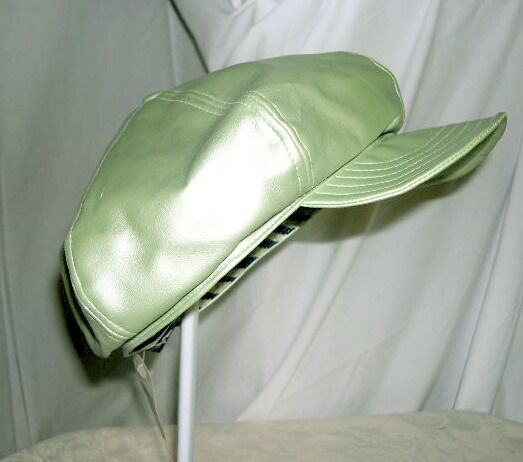 AUGUST ACCES SUGAR COATED GRN NEWSBOY CABBY HAT NWT$36  