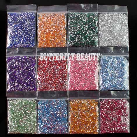 24000 nail art acrylic rhinestone​s 1.5 decoration C307  