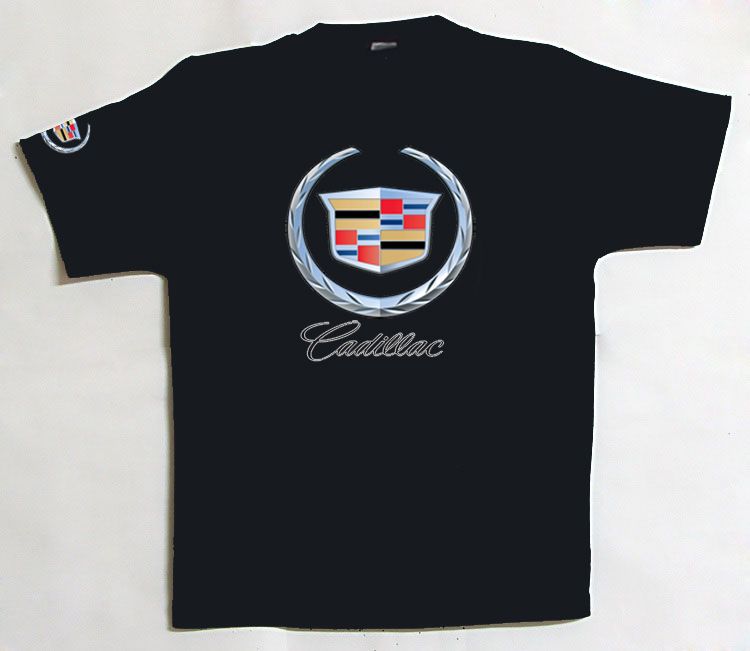 CADILLAC CAR LOGO VINTAGE HOT BLACK T SHIRT Size S 3XL  