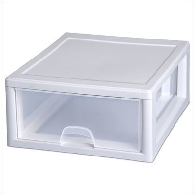 Sterilite 16 Quart Clear Stacking Drawer 23018006 Set of 6 