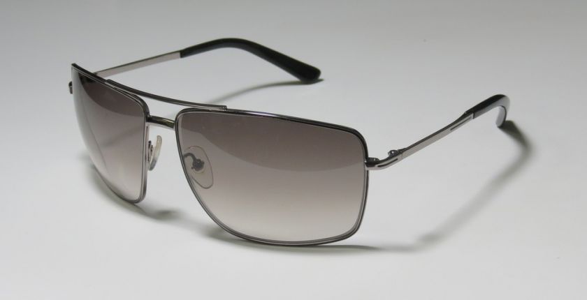 NEW STELLA MCCARTNEY 38 AVIATOR RUTHENIUM TEMPLES GRAY LENSES SUNGLASS 