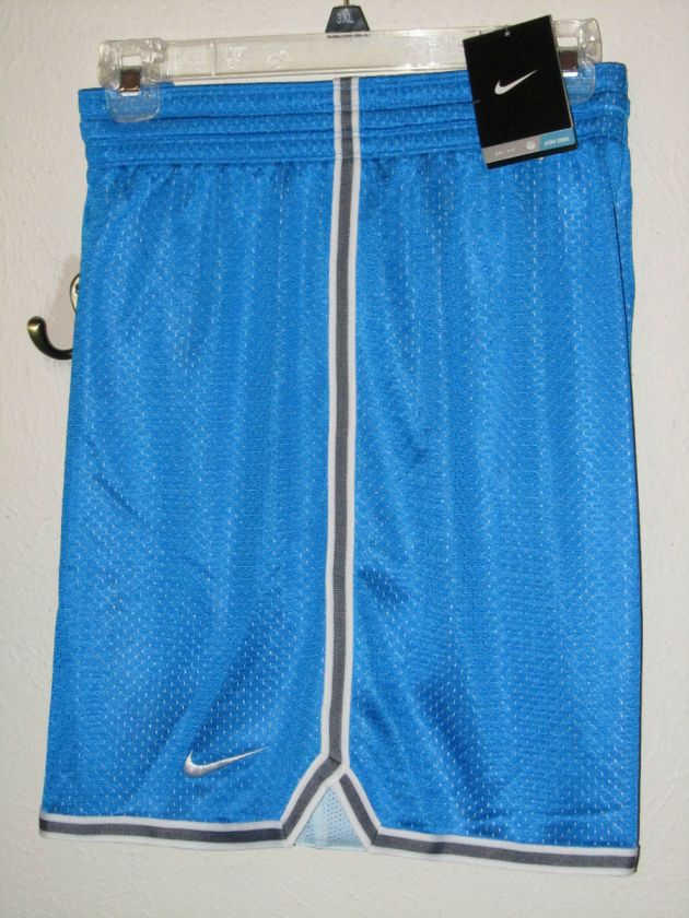 WOMENS NWT$28 NIKE DRI FIT STAY COOL MESH FIELD SHORTS LINED BLUE 417 