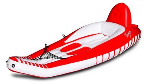 New Airhead Baja Inflatable Surf Kayak w/ Built in Drink Cooler  