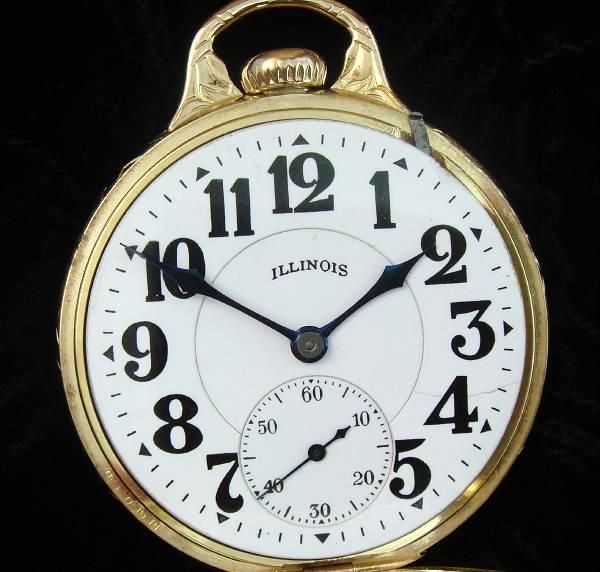 RARE Mens 17 Size Model 13 Illinois Sangamo Special RR Pocket Watch 