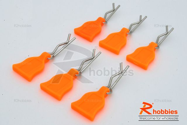 RC R/c Car Body Clip + Rubber Tag (6 set)  