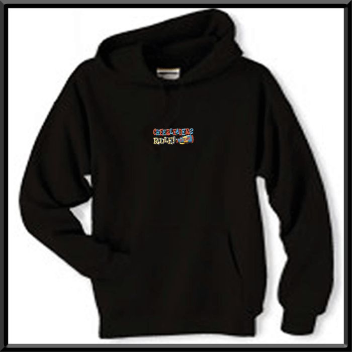   Cheerleaders Rule HOODIE JERZEES S,M,L,XL,2X,3X,4X Cheerleading  