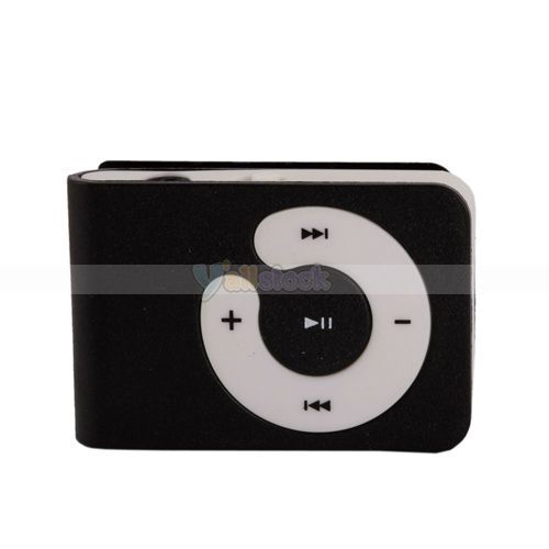 New 2GB Black Clip  Player Built in 2GB Memory&USB Interface Free 