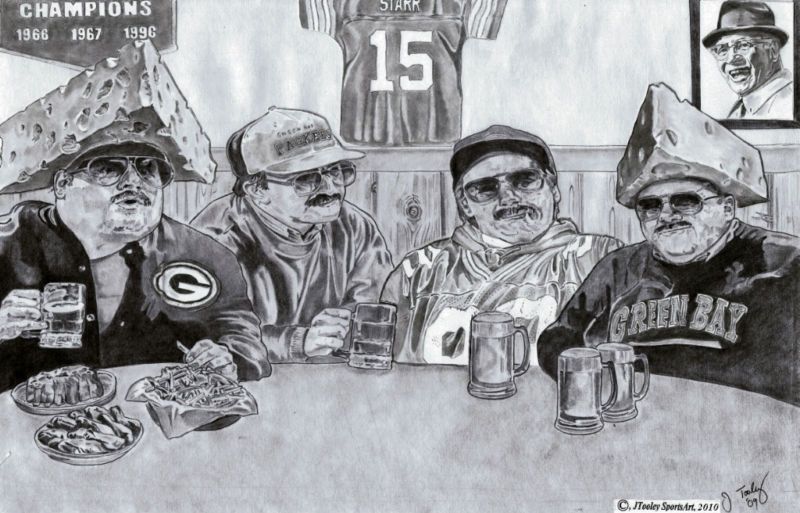 Da Super Fans poster SNL Chris Farley  Packers version  