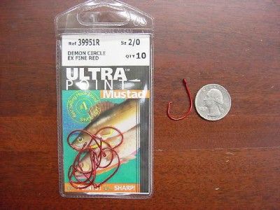 Ultra Point Mustad 39951R sz.2/0 Demon Circle Hooks  