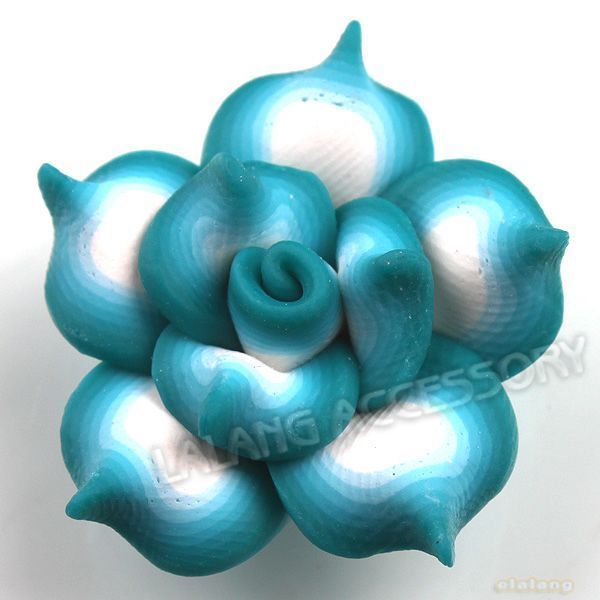   Flower 25mm Fimo Polymer Clay Beads Jewelry Findings 111649  