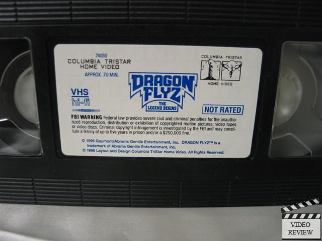 Dragon Flyz   The Legend Begins VHS Like New 043396740501  