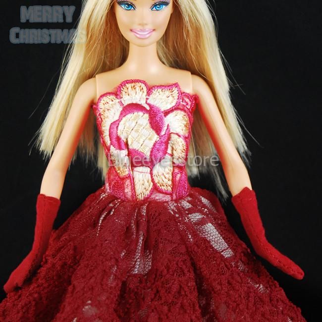 Handmade Dresses Fashion Party Short skirt Coat Clothes For Barbie 