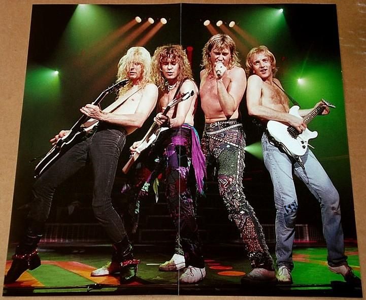 DEF LEPPARD 80s CONCERT POSTER JOE ELLIOT PHIL COLLEN  