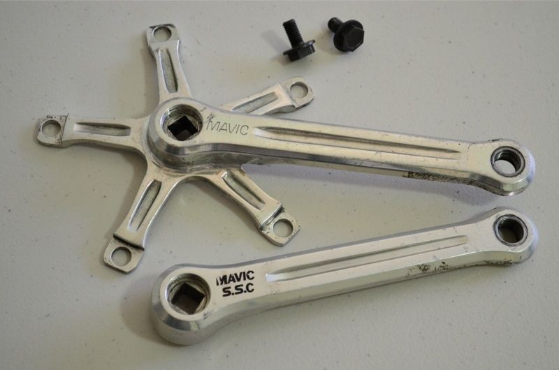 Mavic vintage cranks   track fixed gear singlespeed   170mm 144BCD 