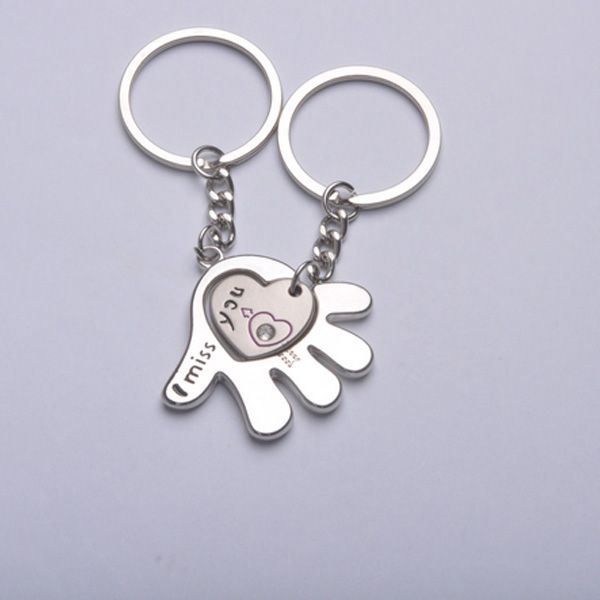 Pair Creative I Miss You Love In Your Heart key Chain  