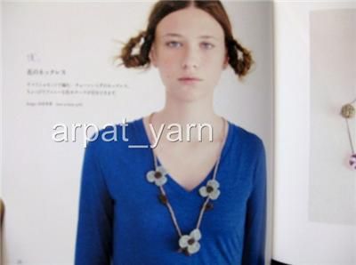 Crochet accessory necklace bag hairband Japanese Book  