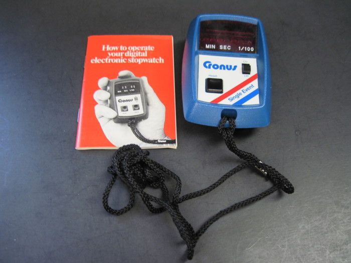 VINTAGE CRONUS STOPWATCH & Instructions IN BOX GREAT  