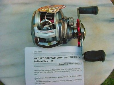 New Daiwa Megaforce 100TSHL Left Hand Casting Reel W/ Twichin Bar