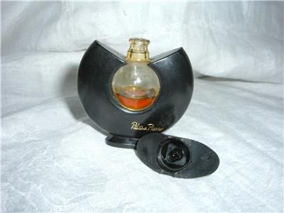 Vtg Paloma Picasso Perfume Miniature Round Bottle w/  