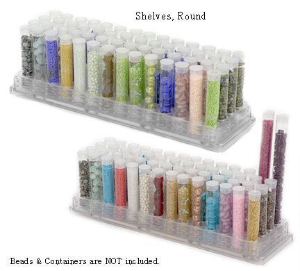 Bead Pavilion Shelf, Round (Bead Storage for tubes)  