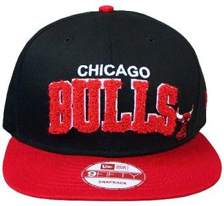 Chicago Bulls snapback hat New Era chenille logo ltd. style  