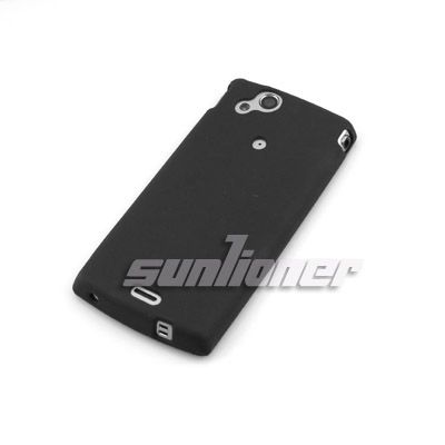 black matte TPU Silicone Case Skin Cover for Sony Ericsson Xperia Arc 