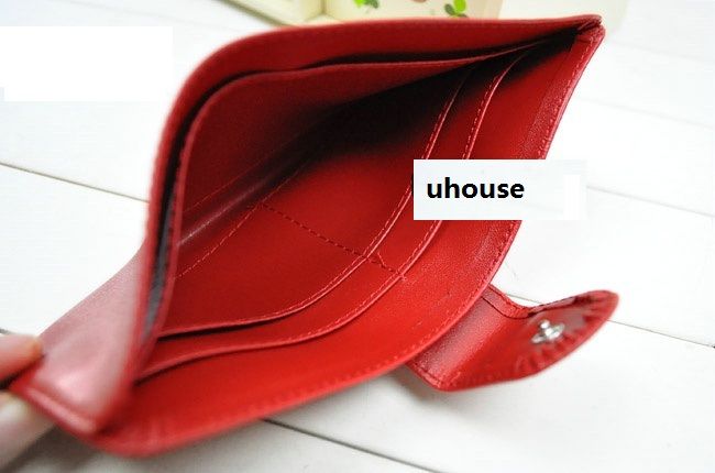 BIG PROMOTION PU leather multi color checkbook purse wallet cards 