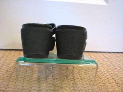 Prada Black Patent Leather Wedge Thongs Flip Flops Sandals 39 US 8.5 