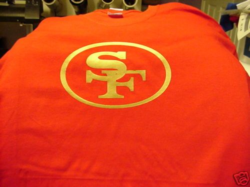 shirt Medium San Francisco 49ers Red Gold white NEW  