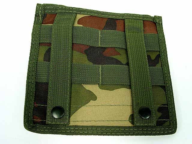 Airsoft Molle Milspec MOD Map Admin Pouch Camo Woodland  