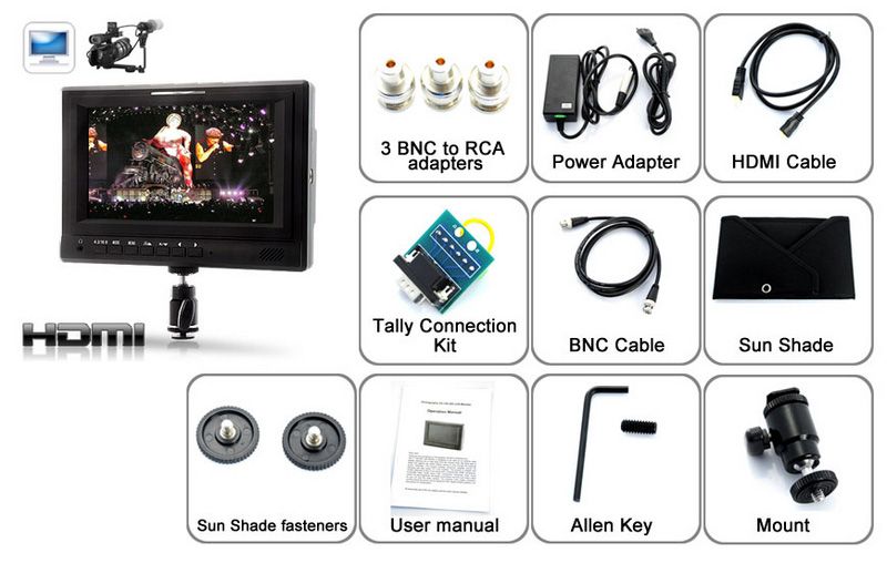 for HD/SD Field Production with V Type Battery Mount