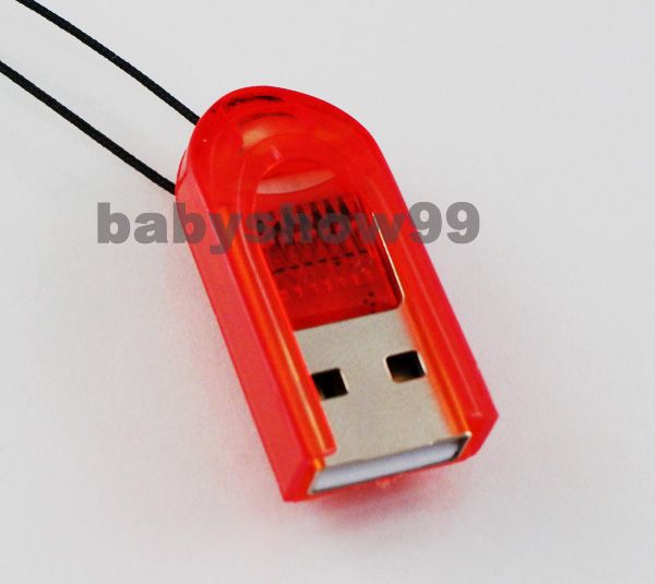 Mini USB 2.0 MicroSD SDHC T Flash TF Memory Card Reader  