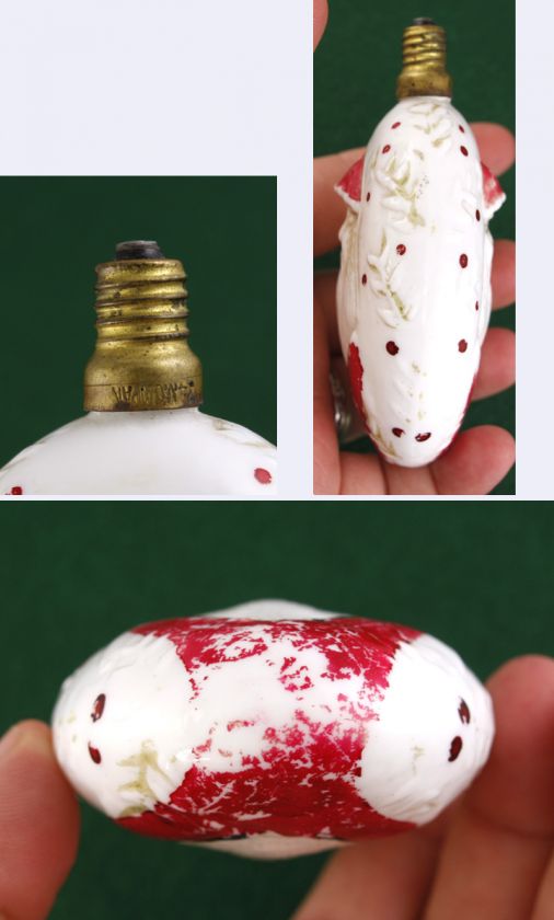 Vintage SANTA FIGURAL LIGHT BULB  