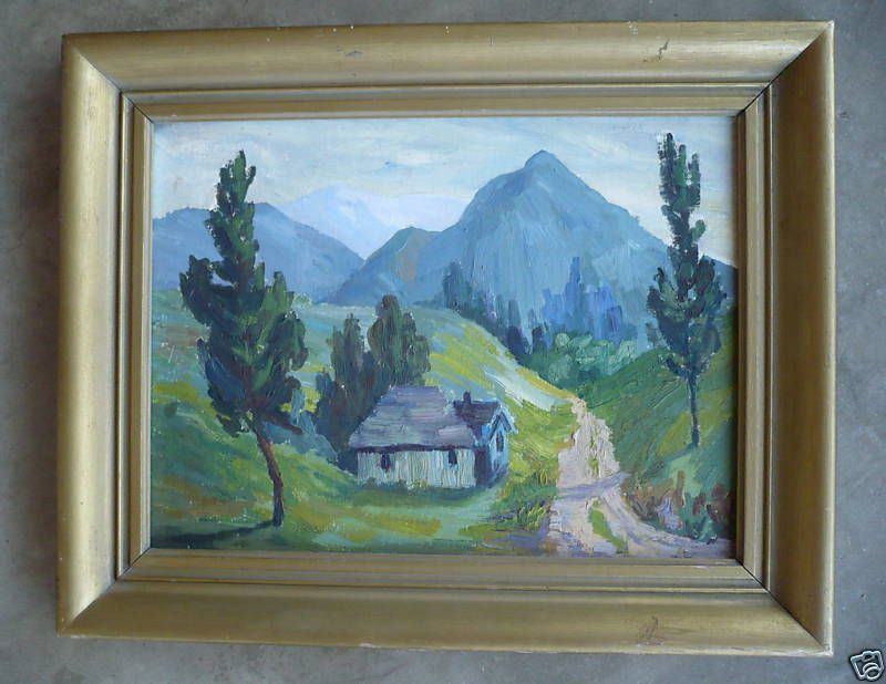 Fauvist Mod California Impressionist Vintage Landscape  