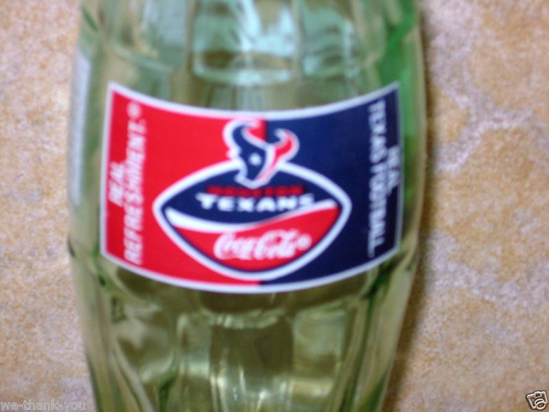 COCA COLA Houston Texans 2002 Inaugural Season  