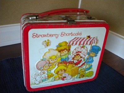 1981 METAL STRAWBERRY SHORTCAKE LUNCHBOX & THERMOS  