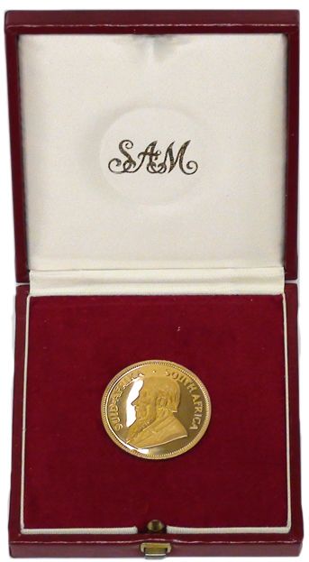 1977 KRUGERRAND PROOF 1 oz Fine Gold South African bullion coin in 