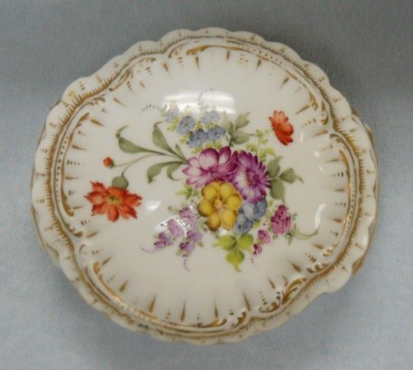 LIMOGES France DRESDEN FLORAL pattern DRESSER BOX asis  