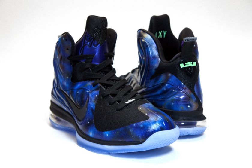 C2 CUSTOMS   Nike LeBron 9 Limited   GALAXY   Custom Painted   Glow In 