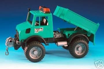 Bruder Toys MB Unimog with Loading Platform and Winch  