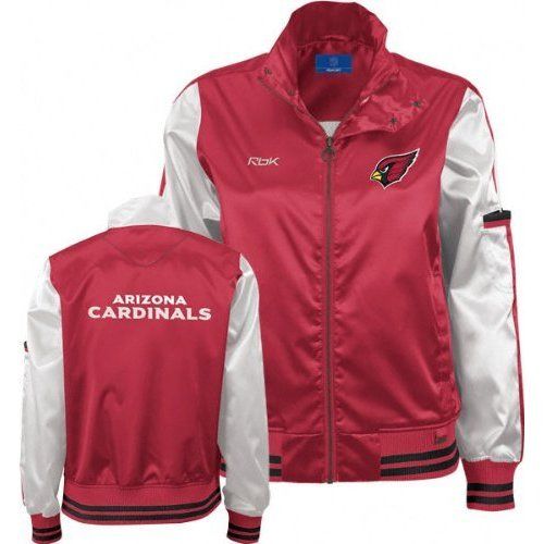 REEBOK ARIZONA CARDINALS CHEER JACKET L SATIN LADIES LG  