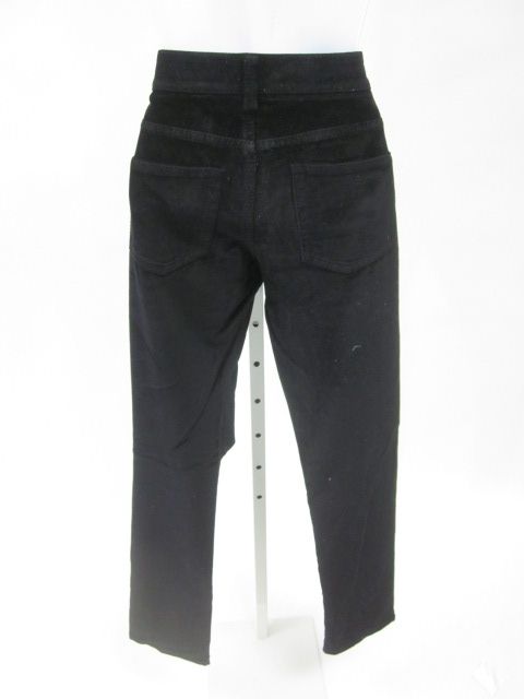 ELIE TAHARI Black Velvet Skinny Leg Pants Sz 0  