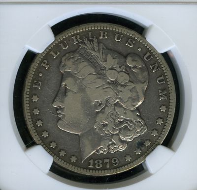 1879 CC NGC FINE DETAILS IMP. CLEANED MORGAN SILVER DOLLAR S$1 FA26 