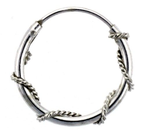 Hoop Earrings 925 Sterling Silver NEW Nickel Free  