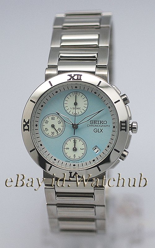 Rare SEIKO BABY BLUE GLX MASTERPIECE CHRONOGRAPH WATCH  