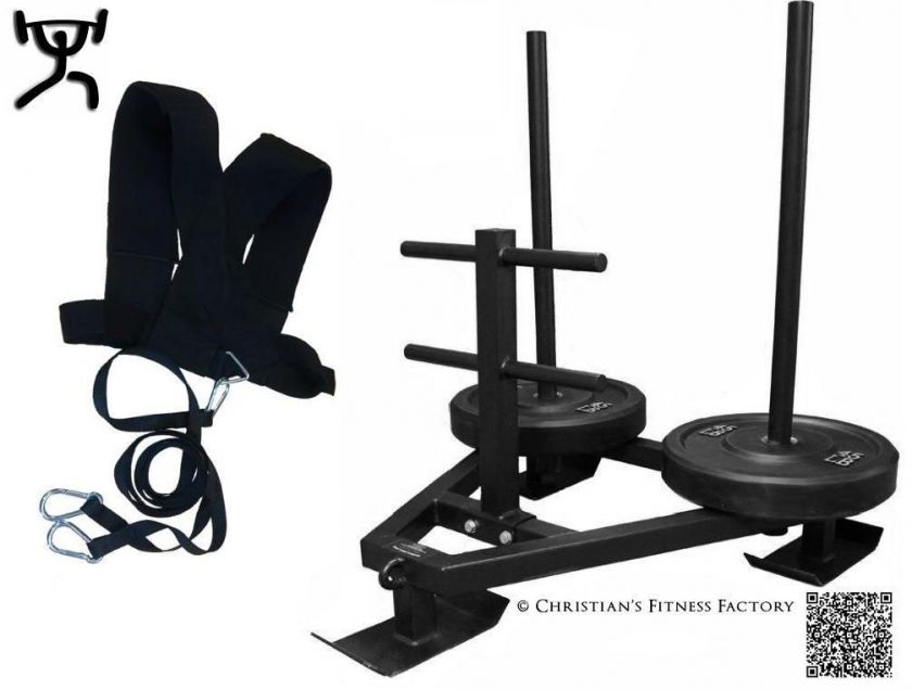 CFF Heavy Duty Prowler w/harness Hi/Lo Push/Pull Weighted Sled 