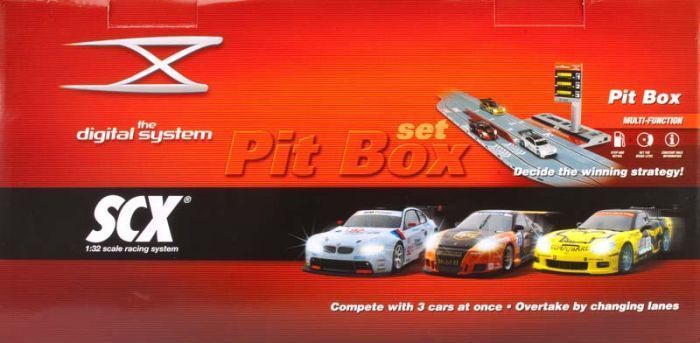 NEW SCX 1/32 Digital System GT Pit Box Set 20.4 D10009X510 NIB 